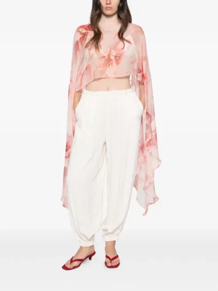 Geacă Babylone Paris cu model floral cu imagine roșu