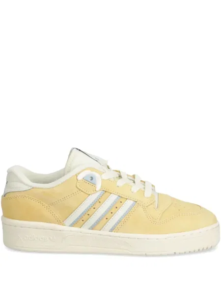 Geacă Adidas cu șireturi cu dungi cu platformă alb