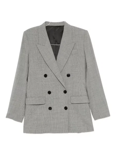 Geacă Marant Etoile în carouri alb