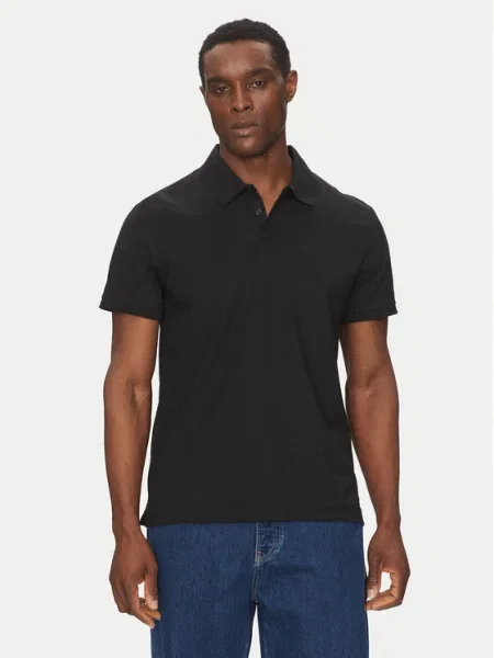 Polo Calvin Klein Jeans cu mâneci scurte negru