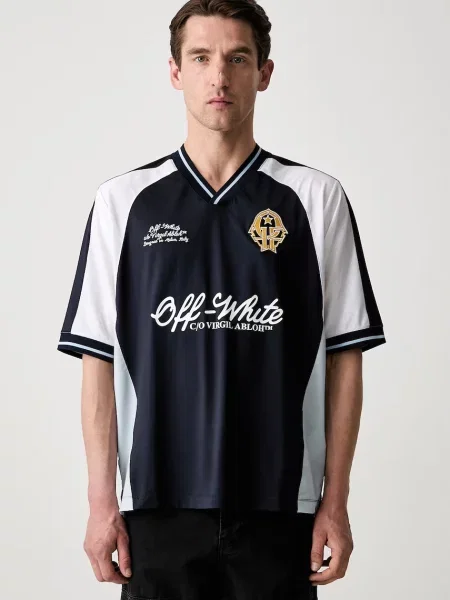 Off-White Soccer tricou pentru bărbați alb