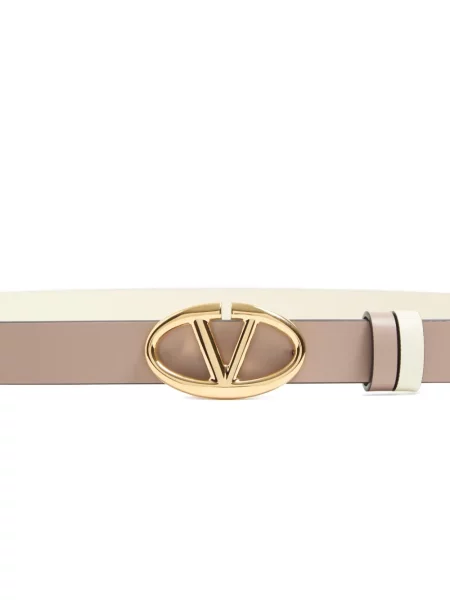 Cu centură reversibil curea Valentino Garavani alb