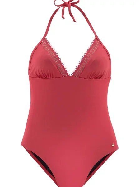 S.Oliver Costum de baie întreg vin roșu