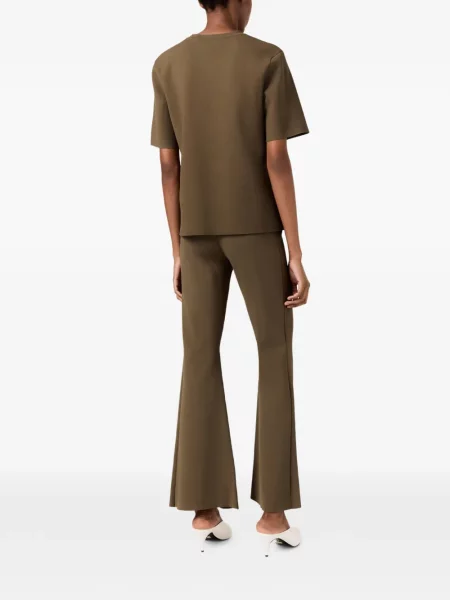 Tricou Stella Mccartney cu broderie maro
