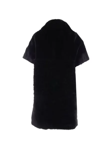 Scurt palton de blană Bully cu blană negru