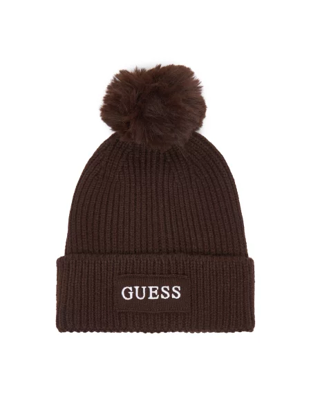 Čiapka Guess Tmavo hnedá