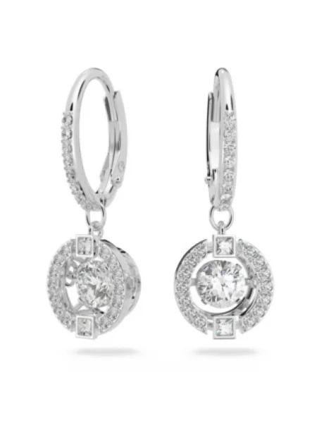 Kolczyki Swarovski szare
