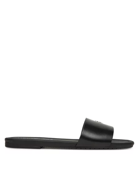 Calvin Klein Jeans Klapki Flat Sandal Slide Mg czarny