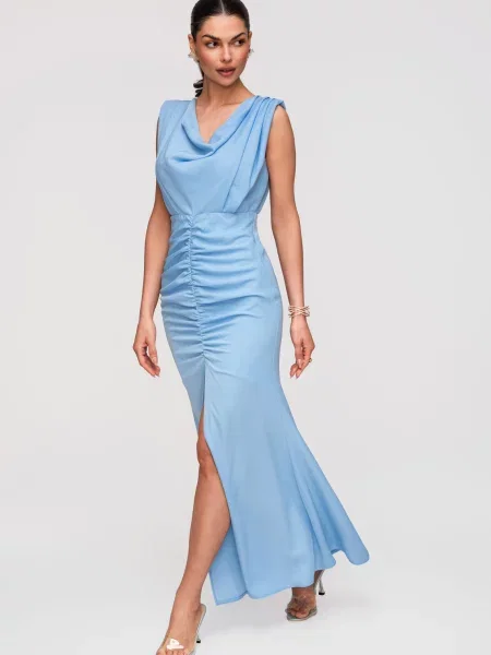 Rochie de seară Edoti albastru