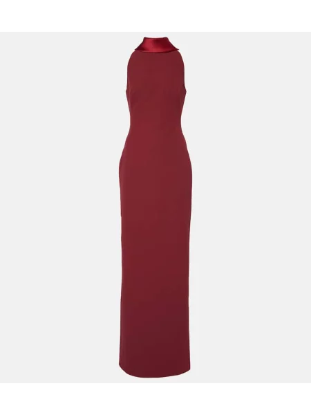 Rochie Safiyaa din satin roșu