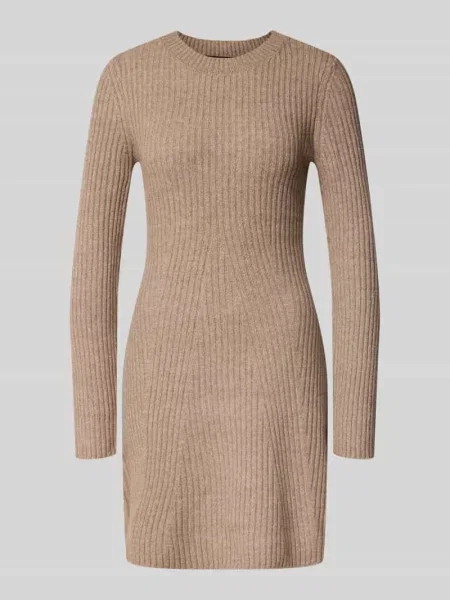 Sukienka z dzianiny o kroju regular fit z okrągłym dekoltem model JOSANNA' Vero Moda