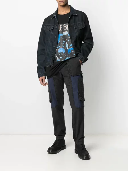 Blugi drepți Diesel negru