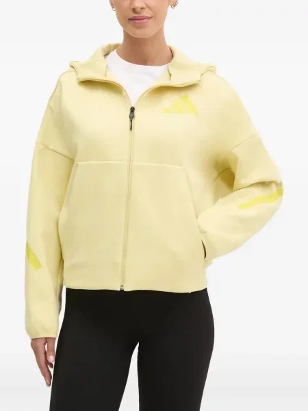 Top Adidas z autografem garniturowy w kwiatki czarny