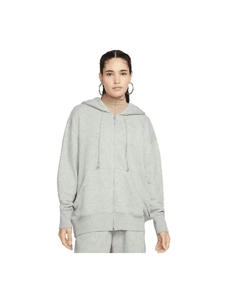 Hanorac din fleece Nike din fleece gri