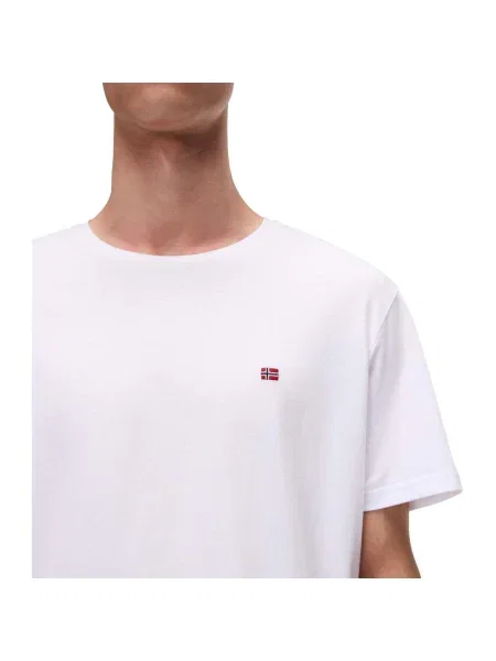 Pánske tričko Napapijri Salis brightwhite biela