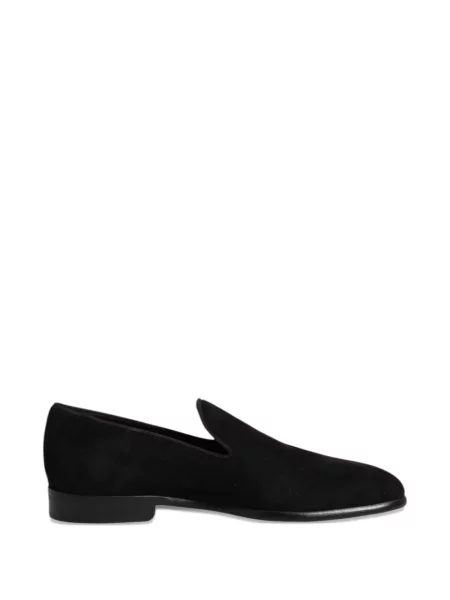 Chiloți Dolce & Gabbana din piele de căprioară slip-on negru