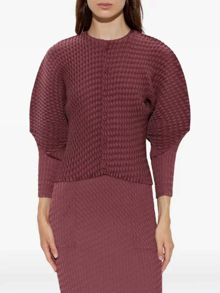 Cardigan Issey Miyake roșu