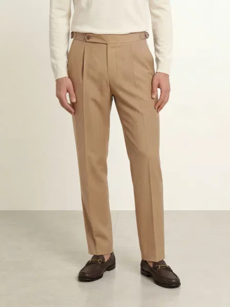 Boss Oblekové Kalhoty Perino Slim Fit medium beige béžové