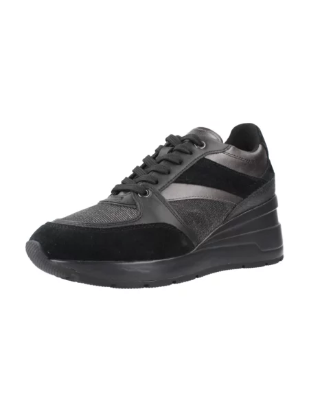 Sneakersy Geox skórzane czarne