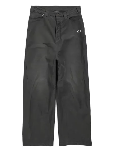 Pantaloni Balenciaga cu broderie negru