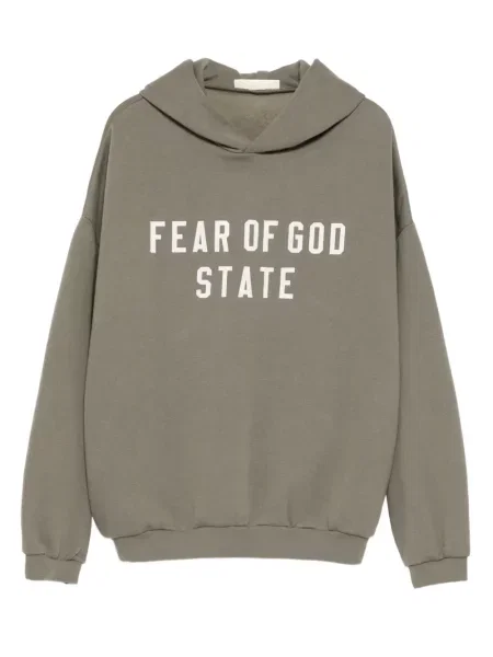 Hanorac cu glugă Fear Of God Essentials gri
