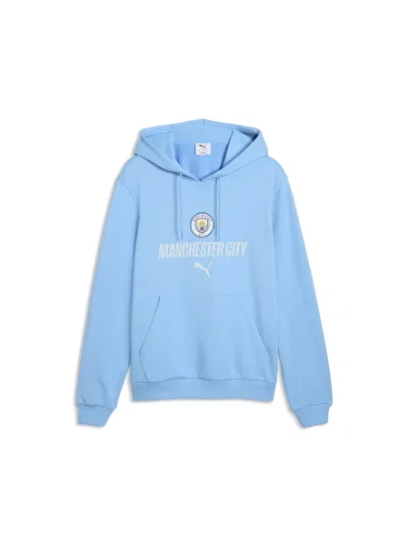 PUMA bluza z kapturem Manchester City ftblCulture Akcesoria S niebieski