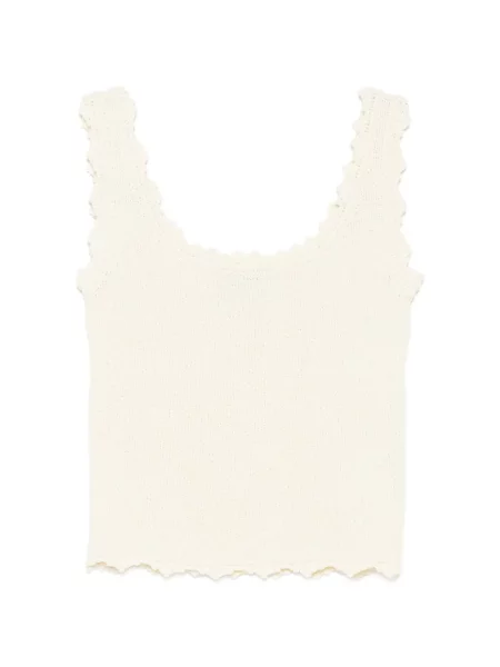 Top Low Classic fără mâneci tricotate clasic