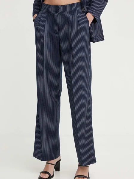 Hlače Carter Pinstripe mornarsko modra