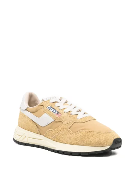 Sneakerși Autry din piele de căprioară galben