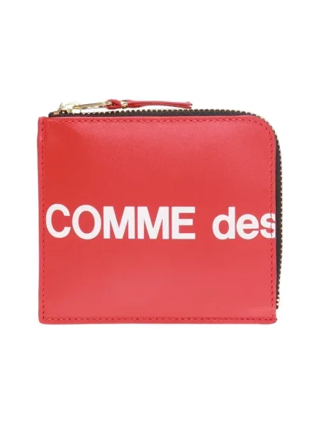 Portfel Comme Des Garcons skórzany czerwony