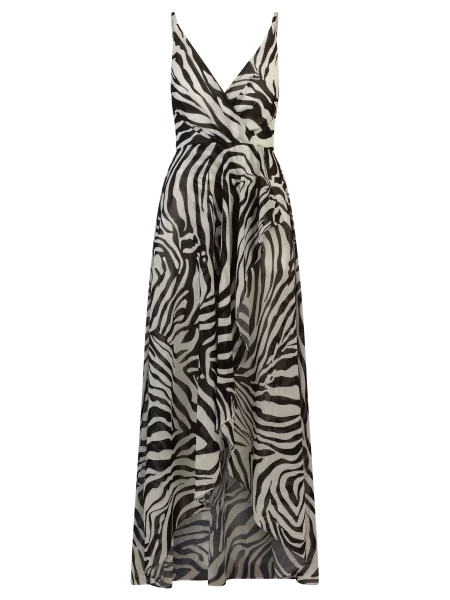 Kraimod Rochie de seară negru alb