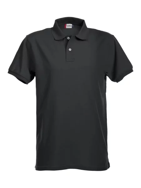 Clique Stretch Premium Polo wysoka elastyczność – black czarna