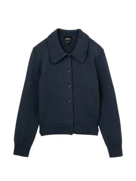 Gulerat cardigan A.p.c. albastru