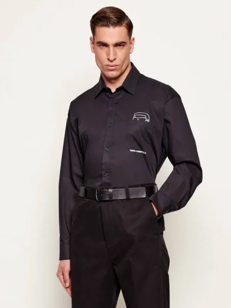 Karl Lagerfeld Cămașă negru