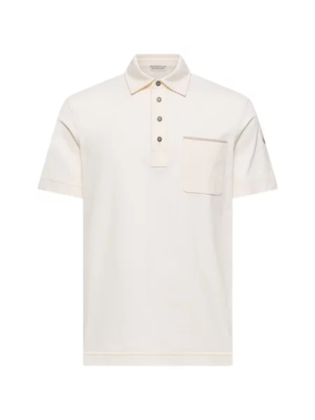 Polo Moncler alb