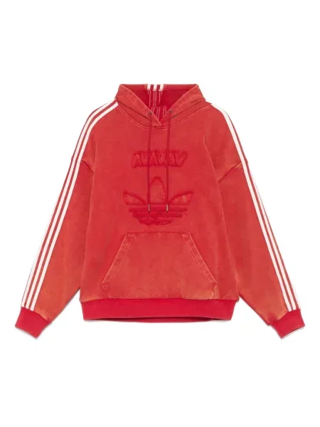 Tricou Adidas cu broderie plisat din satin roșu