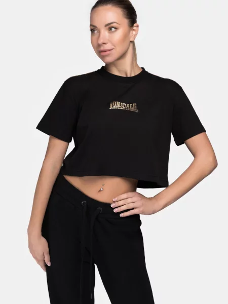 LONSDALE Tricou Aultbea auriu negru