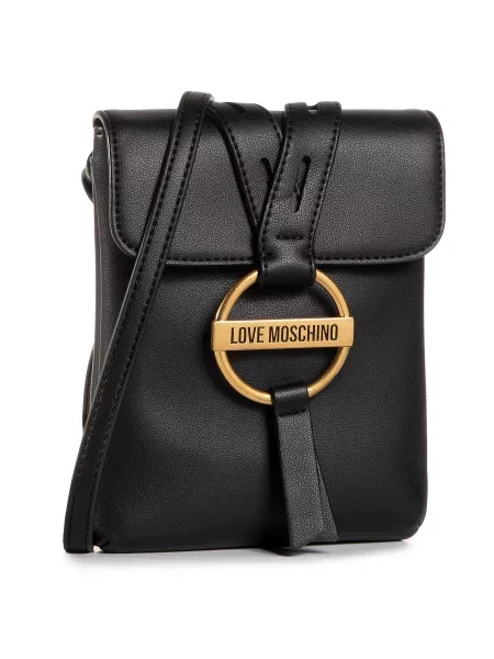 Love Moschino De piele șlapi negru