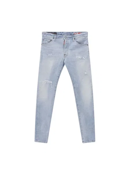 Jeansy Dsquared2 typu teddy niebieskie