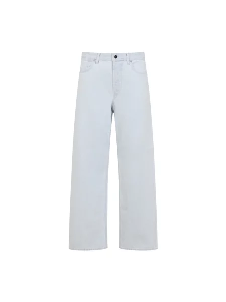 Jeansy Stone Island z kamieniami z 5 kieszeniami niebieskie