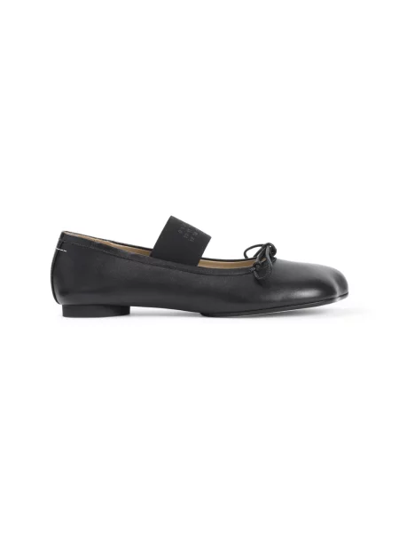 Maison Margiela baleriny skórzane czarny