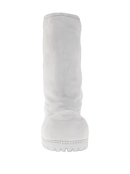 Μπότες Balenciaga με γούνα γκρι