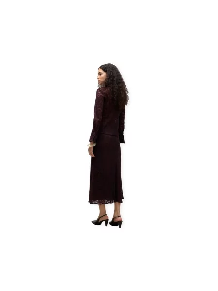 Vero Moda Midi suknja Urshila tamnocrvena