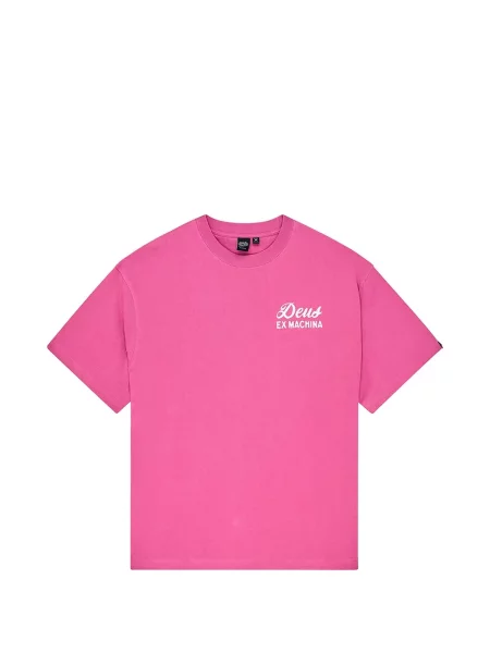 Scurt tricou Deus Ex Machina cu imagine roz