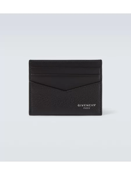 Kožni novčanik Givenchy crna