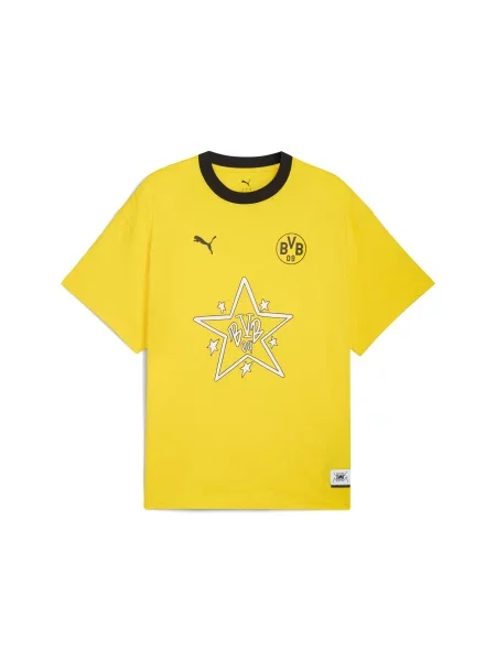 Koszulka PUMA HOOPS × Borussia Dortmund Tee II żółta