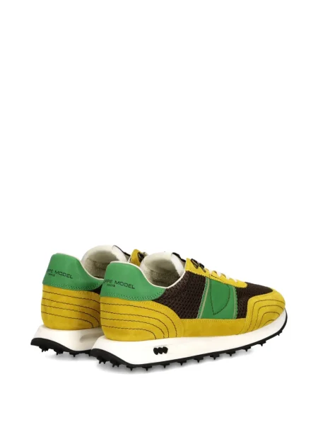 Sneakerși Philippe Model Paris din piele de căprioară galben