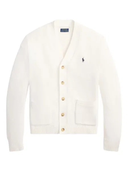 Șapcă Polo Ralph Lauren cu decolteu în V cu autograf în carouri albastru