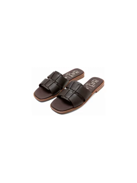 Pantofi Oh My Sandals maro