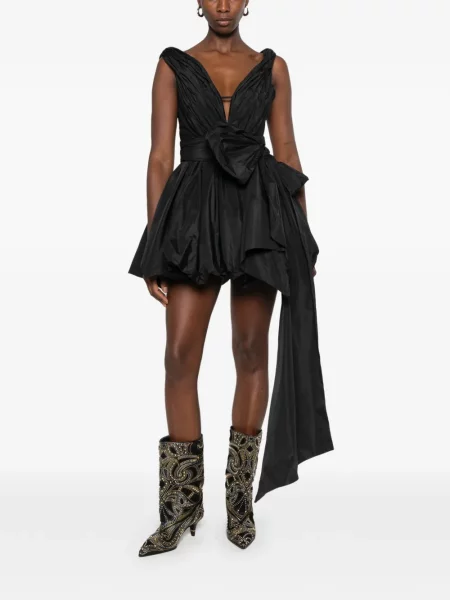 Rochie mini Blumarine cu funde negru